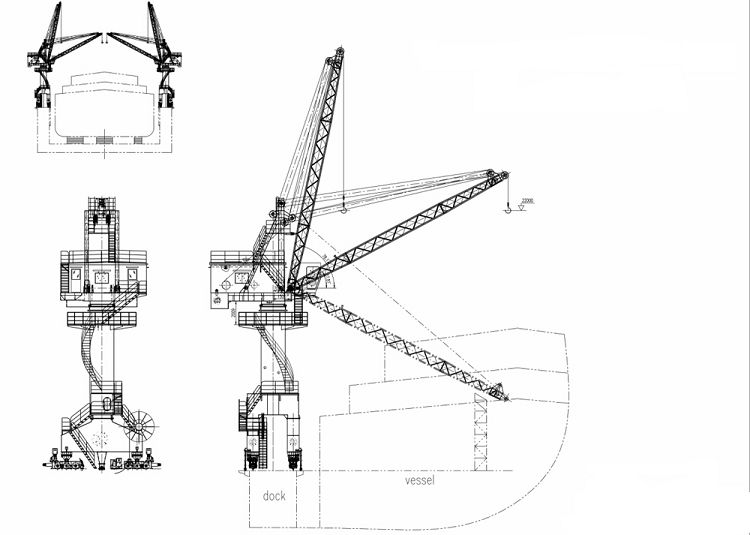 Drawing for jib level luffing port crane(001).jpg