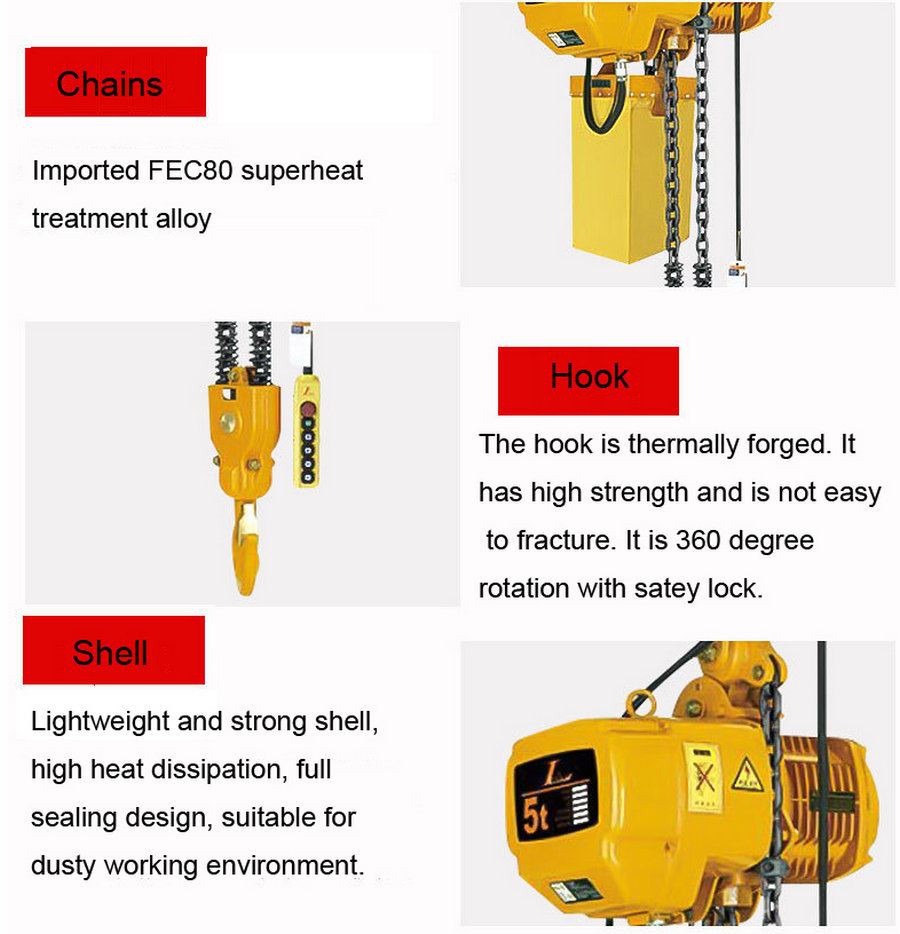 Double Speeds Pendent Control Chain Type Electric Hoists maintenance