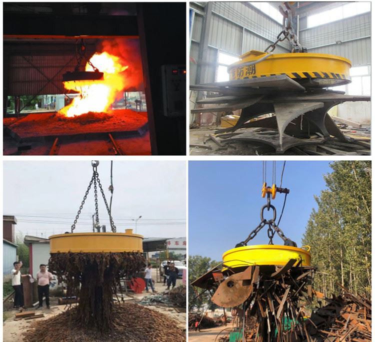 KINO CRANES 10 Ton 50 Ton Steel Mill Electromagnetic Bridge Crane For Metal Scrap