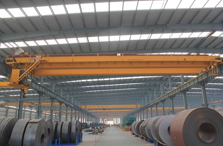 10 Ton Steel Coil Handling Clamp Overhead Crane With Winch Trolley