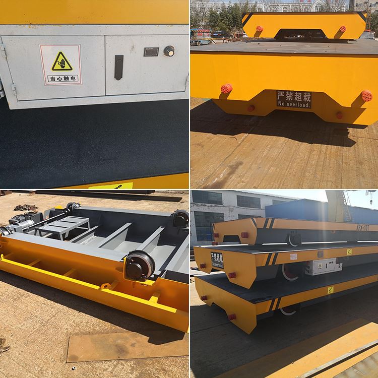 KPD Series Cargo Ground Transporting Electric Transfer Cart On Rails