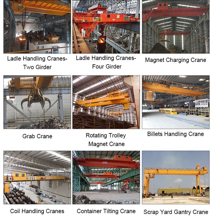 Casting Steel Mill 75 Ton QDY Overhead Bridge Crane