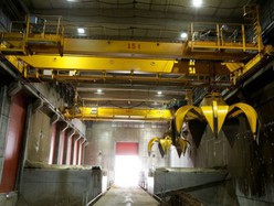 20t Double Girder Overhead Travelling Crane With Grab