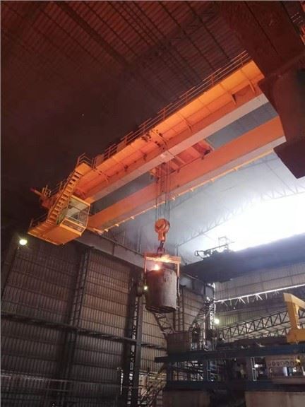25 Ton Double Girder Steel Melting Overhead Crane