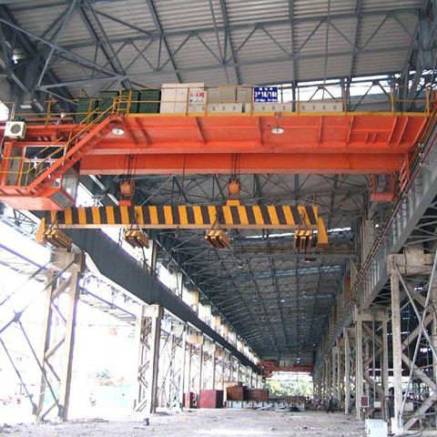 5+5Ton ~25+25Ton Magnet Overhead Crane with Magnet Carrier Beam