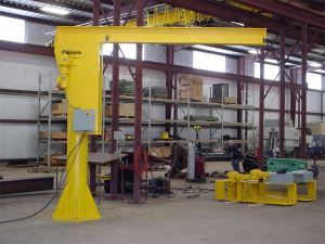 workshop Industrial Fixed Single Girder Jib Crane With Electric Hoist