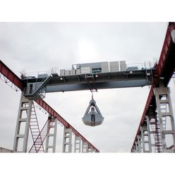 Multivalve Grab Overhead Crane for Large Block Materials Handling
