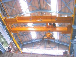 PLC Control Material Charging Overhead Grabbing Crane