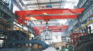 QDY High Temperature Double Girder Overhead Crane With Ladle Hook