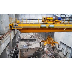 Rolling Mill 5/5T~16/16t Double Girder Overhead Travelling Crane with Grab and Magnet