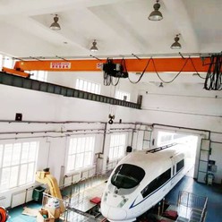 KINOCRANES Electric Hoist Indoor 5ton Single Girder Overhead Crane For High-speed Rail Repair Workshop