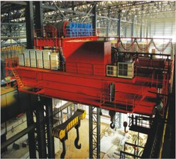 YZ Steel Mill BOF Furnace Four Girder Heavy Duty Molten Steel Handling Casting Overhead Crane 200 Ton