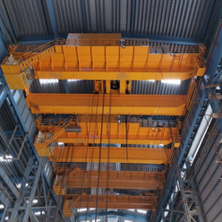 25t,30t Charging Crane Double Girder Overhead Crane For Steel Scrap Yard